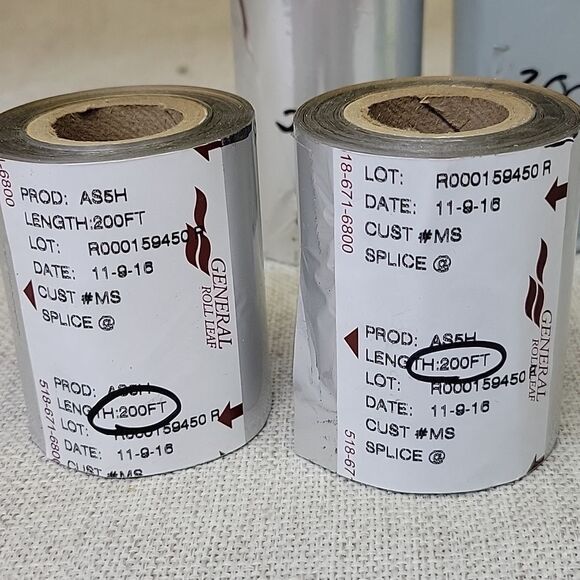 Crown Leaf, General Roll Leaf, Foil Rolls - Silver/gray (Set 4) - Picture 2 of 5